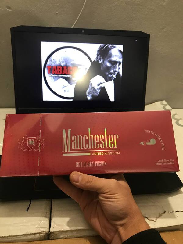 Manchester Red Berry Fusion Superslims (ягоды, кнопка)