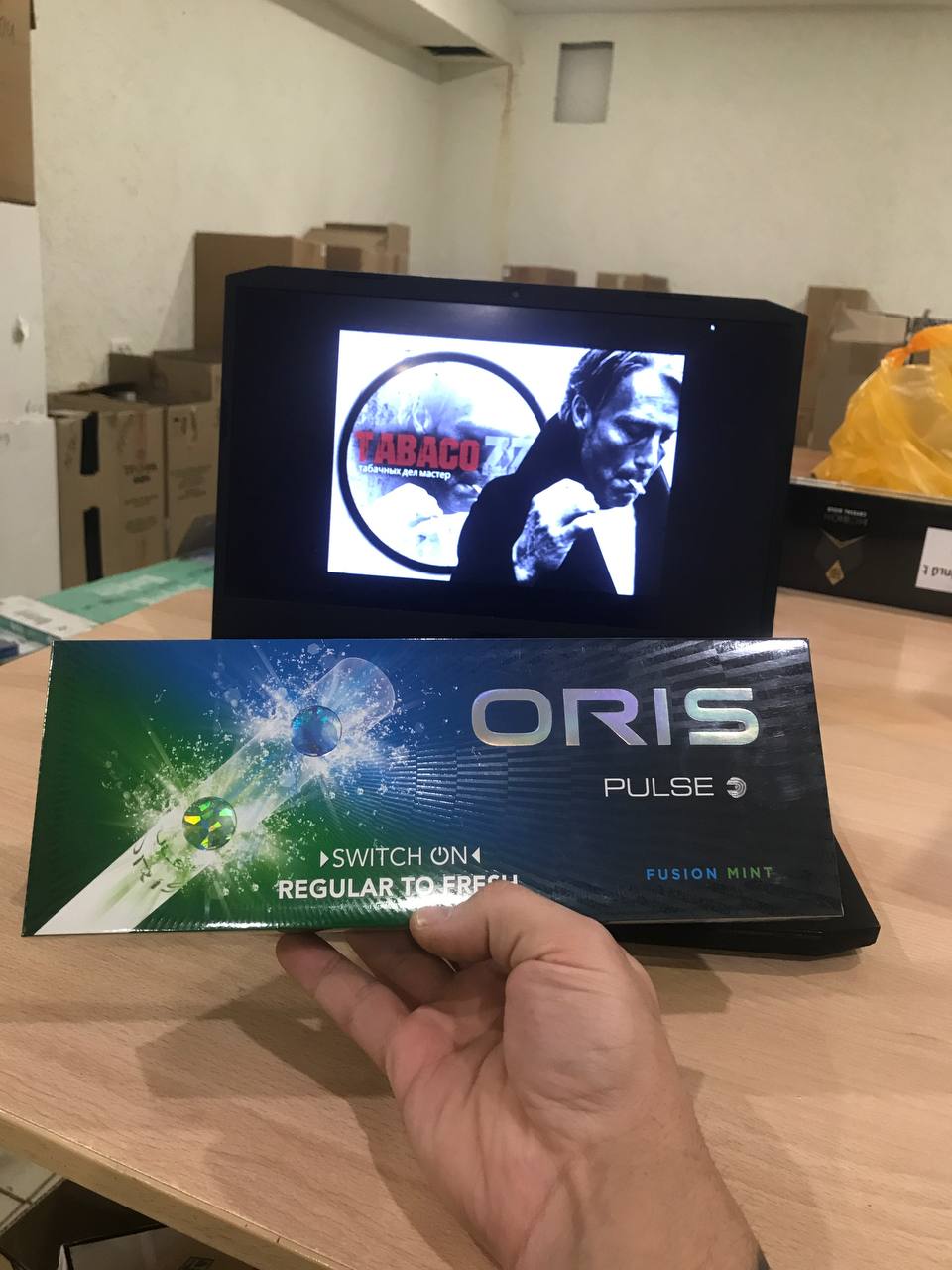 Oris Pulse Fusion Mint Superslims (свежая мята, кнопка)