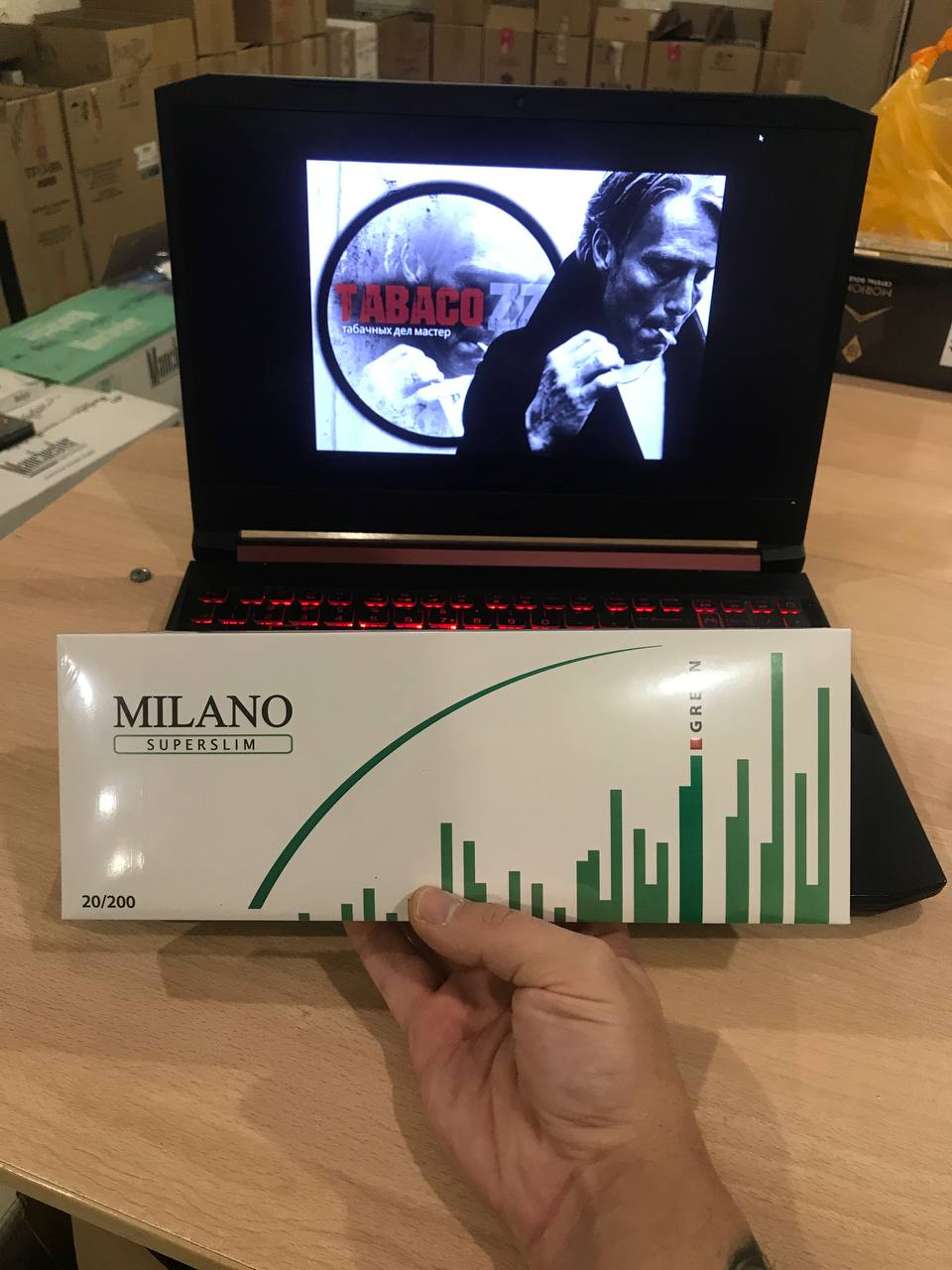 Milano Green Superslims (ментол)